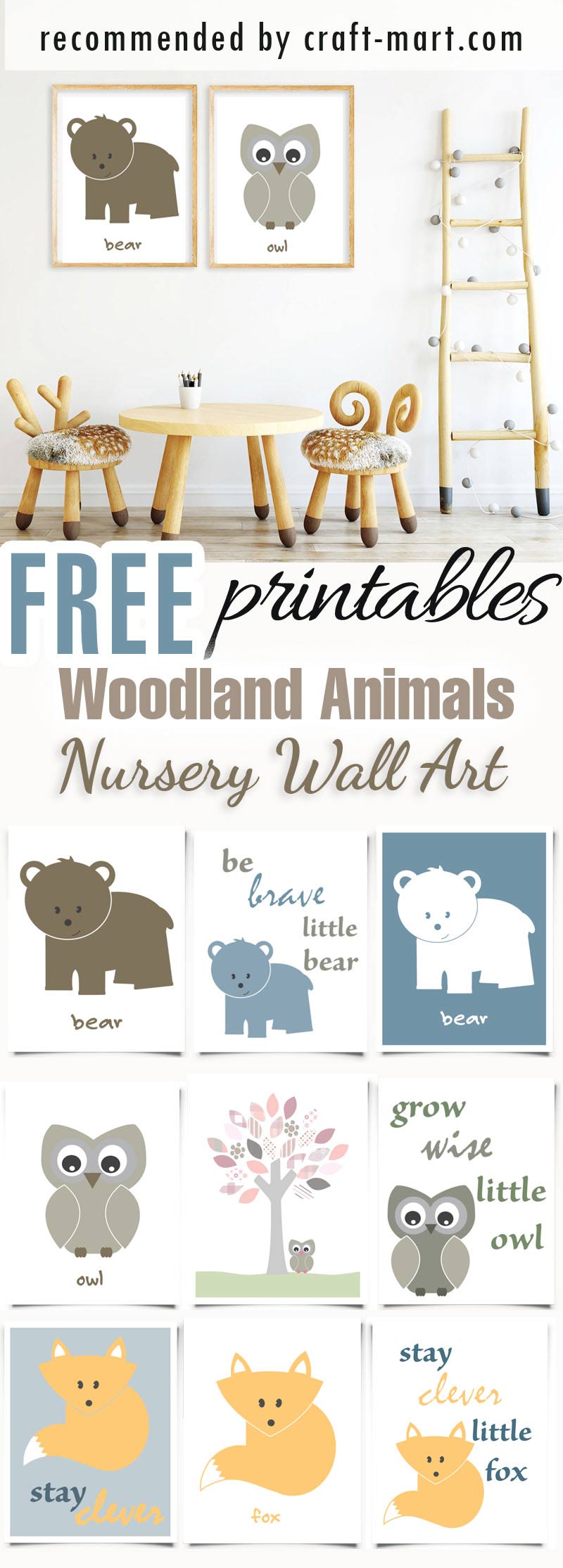 100+ Best Free Nursery Printables and Wall Art CraftMart