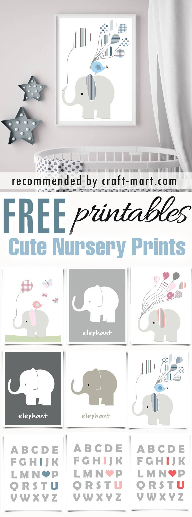 9 CUTE NURSERY PRINTS Free Nursery Wall Art Printables 