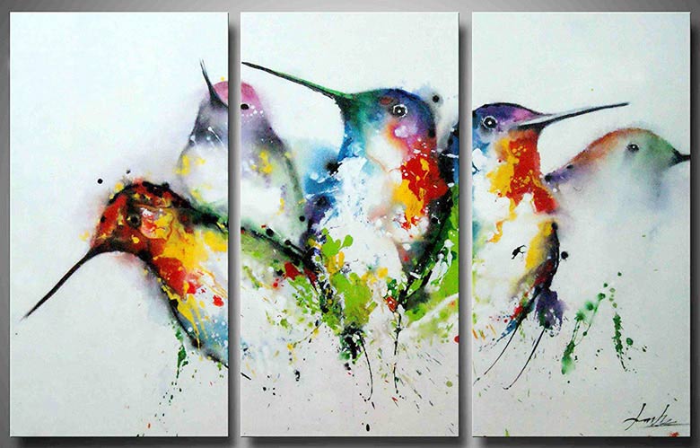 3 Piece Canvas Art, 3 Panel Wall Art, Hand Painted Art Painting for Sale – Art  Painting Canvas