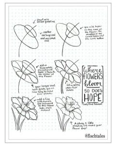 how-to-draw-a-flower-instructions - Craft-Mart