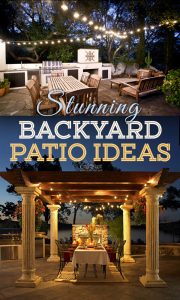 One of the best backyard patio designs with outdoor ceiling lights that may help with your own patio ideas or outdoor landscape lighting. Perfect for small backyard patio. #outdoorspace #outdoordecor #outdoorspaces #patiodecor #patio