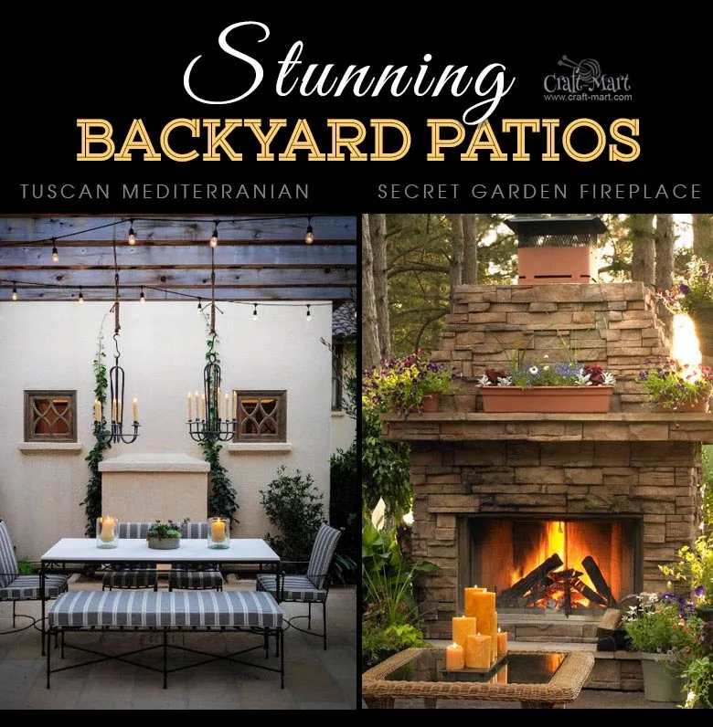 Patios with lights - Tuscan and rustic backyard patio lighting solutions. #patiodecor #patio