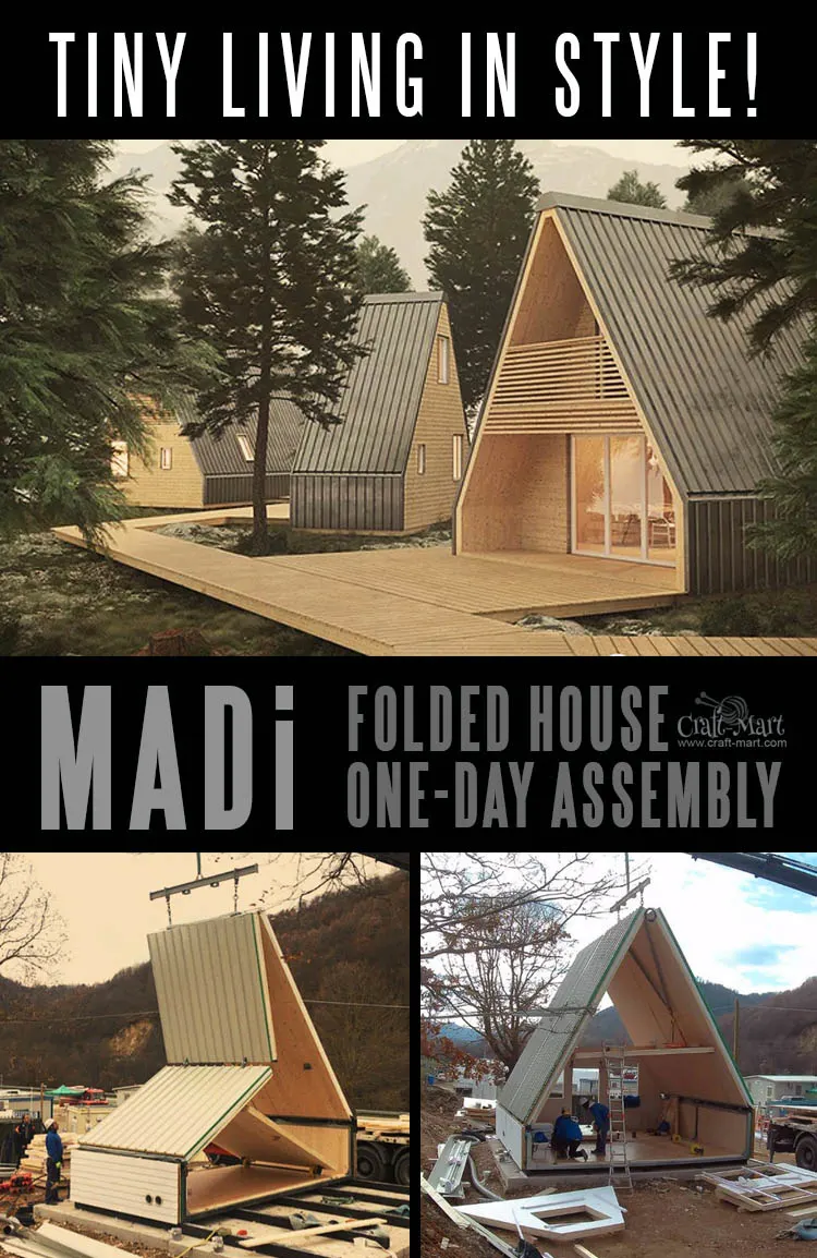 This MADi home can be assembled in one day! One single module of roughly 300 SQ FT can easily be extended to 600 SQ FT and beyond.