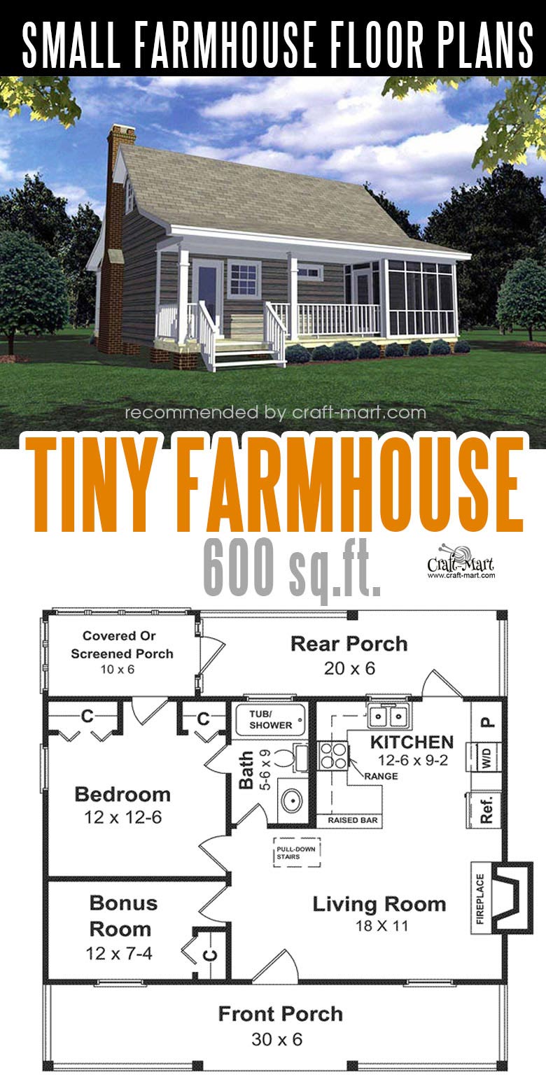 Small farmhouse plans for building a home of your dreams - Craft-Mart