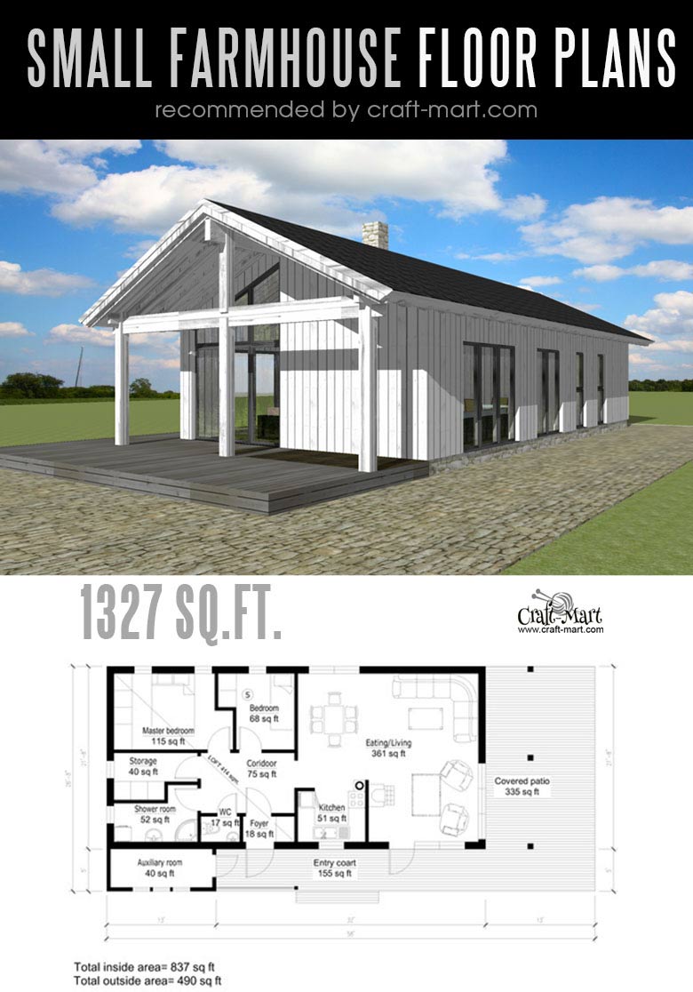 Small Farmhouse Plans For Building A Home Of Your Dreams Craft Mart   90 Small Farmhouse Plans 10 