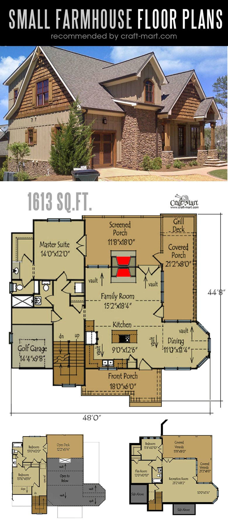  Small  modern  farmhouse  plans  for building a home  of your 