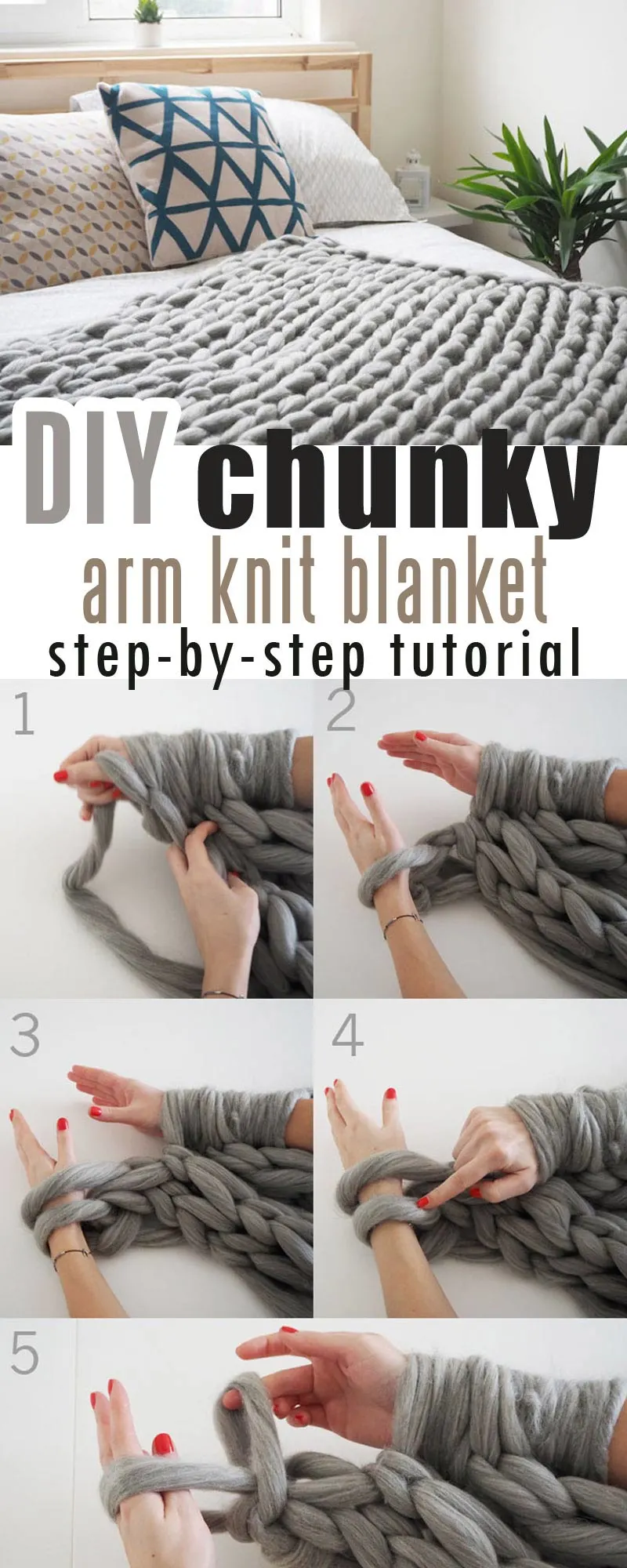 How to Make a Chunky Hand-Knit Blanket »