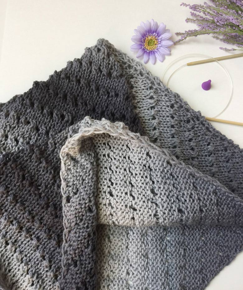 How to Knit a Triangle Shawl for Beginners (free triangle shawl