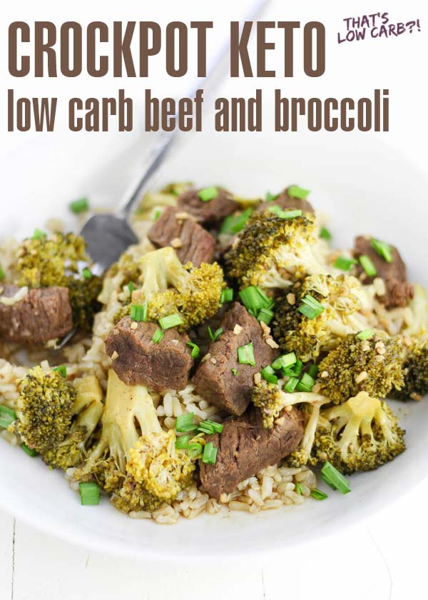 LOW CARB BEEF AND BROCCOLI - easy keto crockpot recipes - collection by craft-mart.com #easyketomeals #ketoslowcookerdinnerrecipes #ketocrockpotrecipes #ketodinnerrecipes #ketobeefdinner #ketocrockpotbeefrecipe