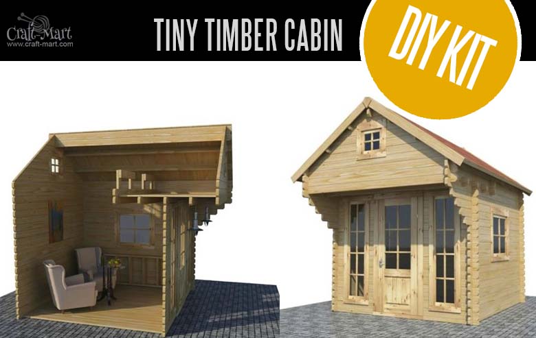 Homemade Log Cabins Tiny Log  Cabin  Kits Easy DIY  Project Craft Mart