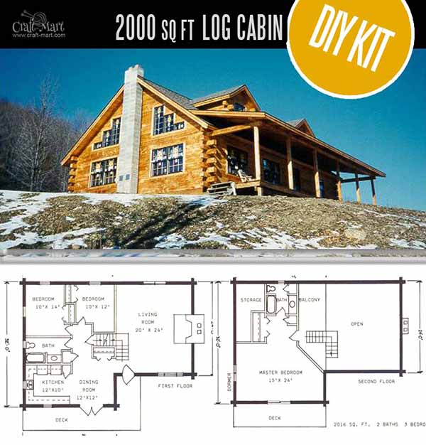 Tiny Log Cabin Kits Easy Diy Project Craft Mart