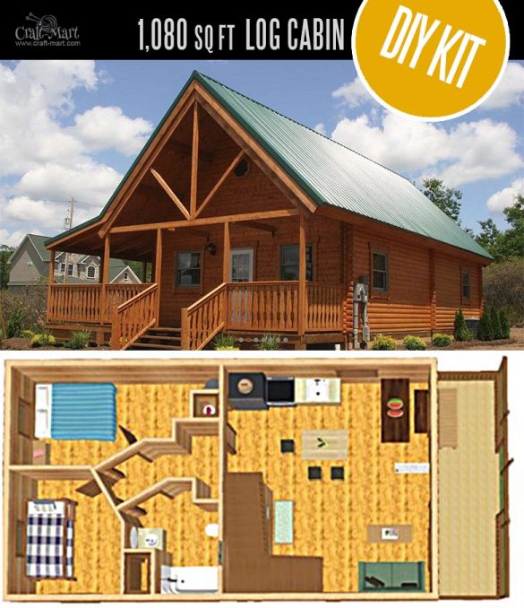best small log cabin kits