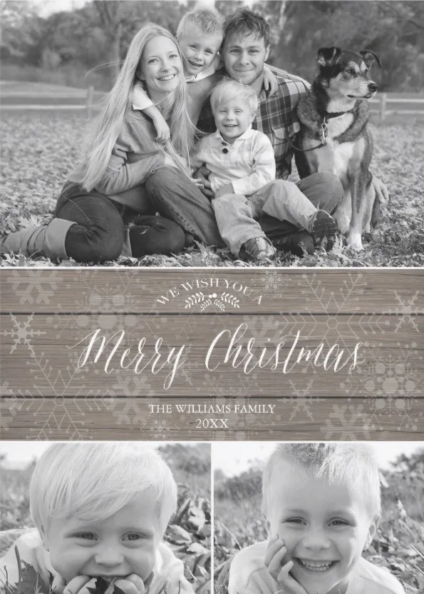 Rustic Photo Card Templates - Christmas Cards Ideas to Cheer Up your Family and Friends