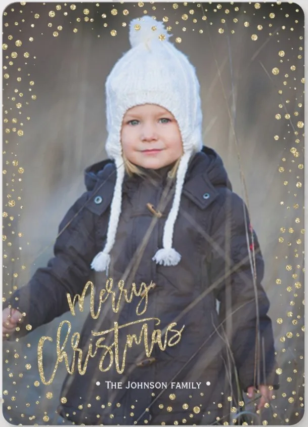  "Merry & Bright" Simple Christma Family Portrait Photos - Christmas Cards Ideas to Cheer Up your Family and Friends