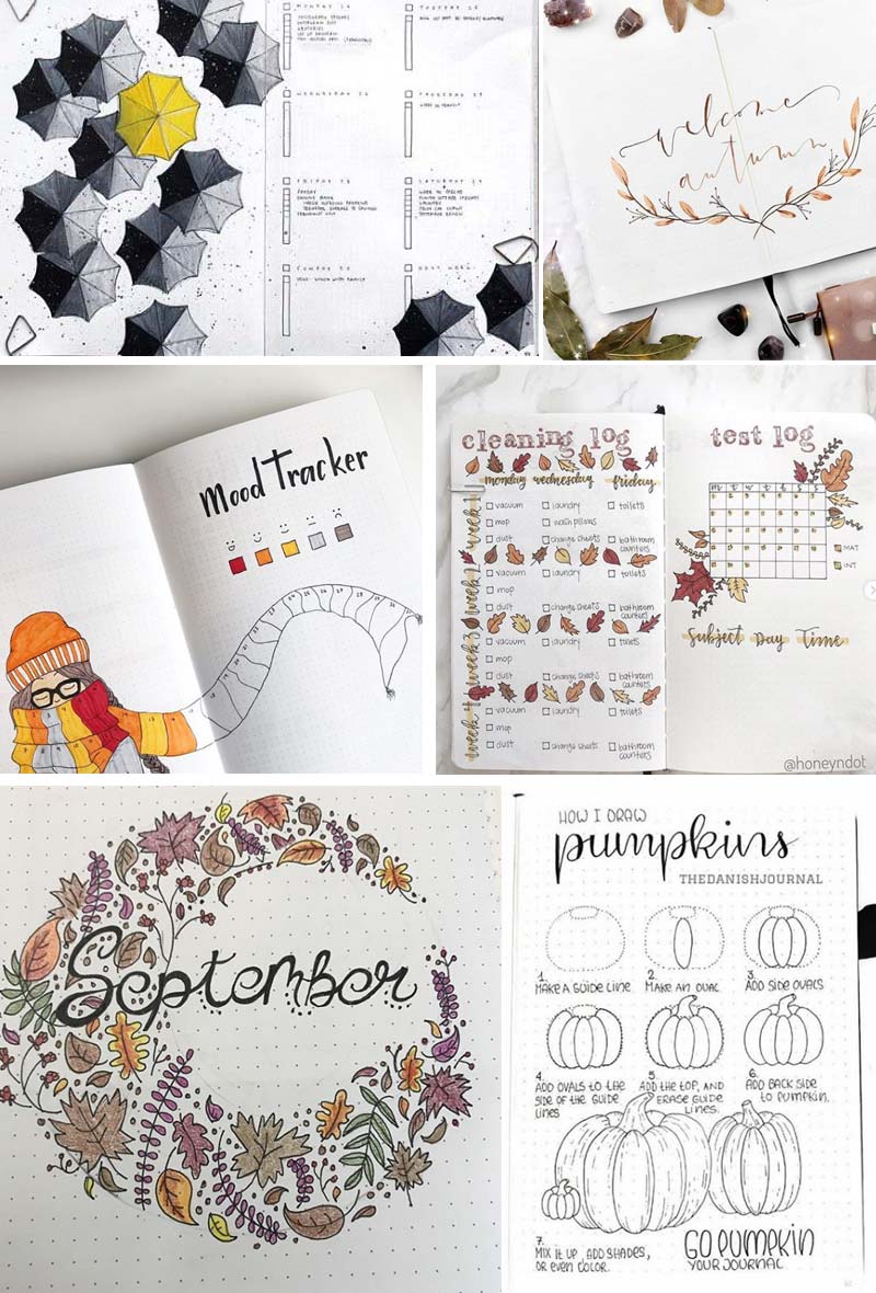 Fall Bullet Journal Examples for Creative People - Craft-Mart