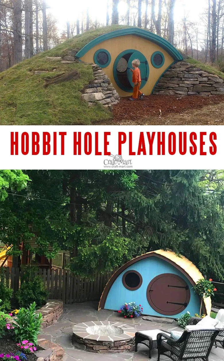 Hobbit Hole Playhouse for older kids and adults.