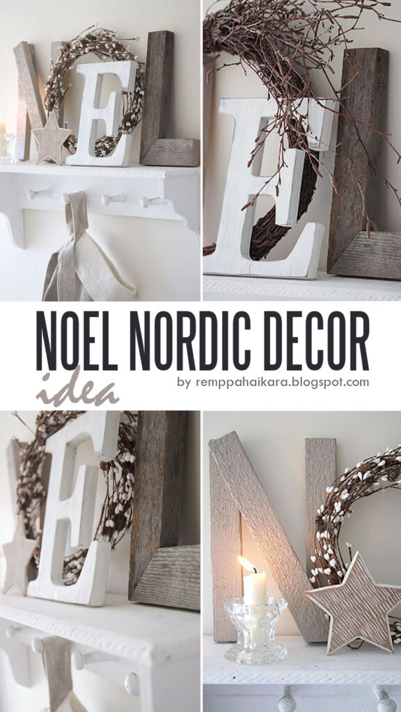 NOEL Christmas letters decor