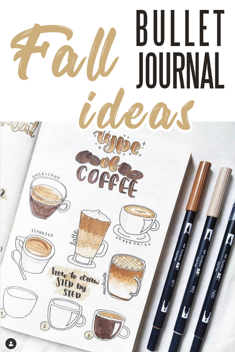 Fall bullet journal examples and ideas - fall doodles #fallbujo #bulletjournal 