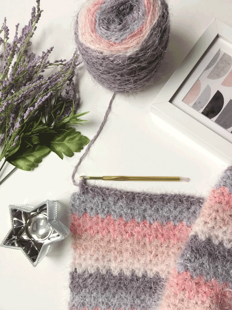 How to Crochet a Blanket using V-Stitch (Step-by-Step Tutorial