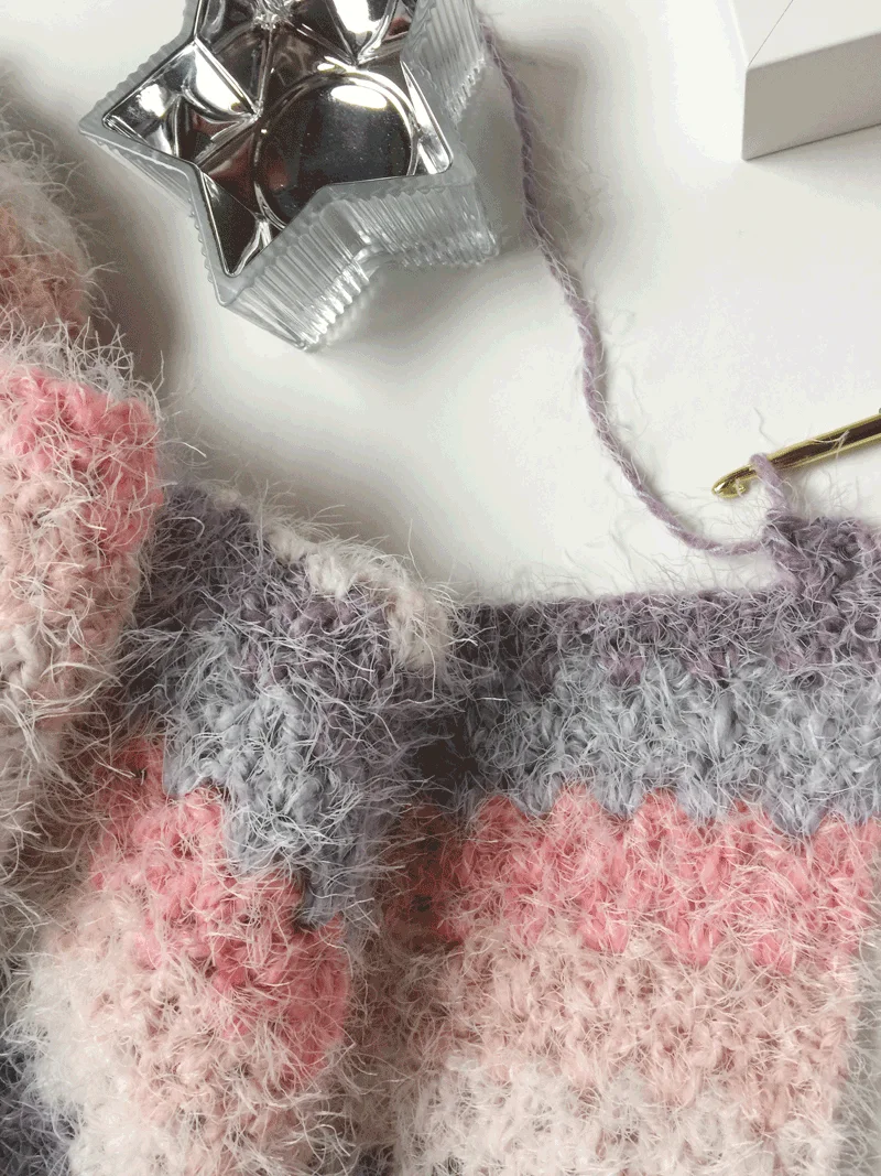 How to Crochet a Blanket using V-Stitch (Step-by-Step Tutorial) - Craft-Mart