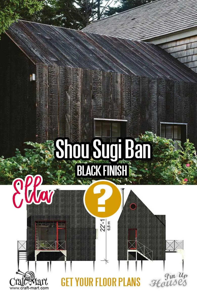 Shou Sugi Ban technique example for small home siding