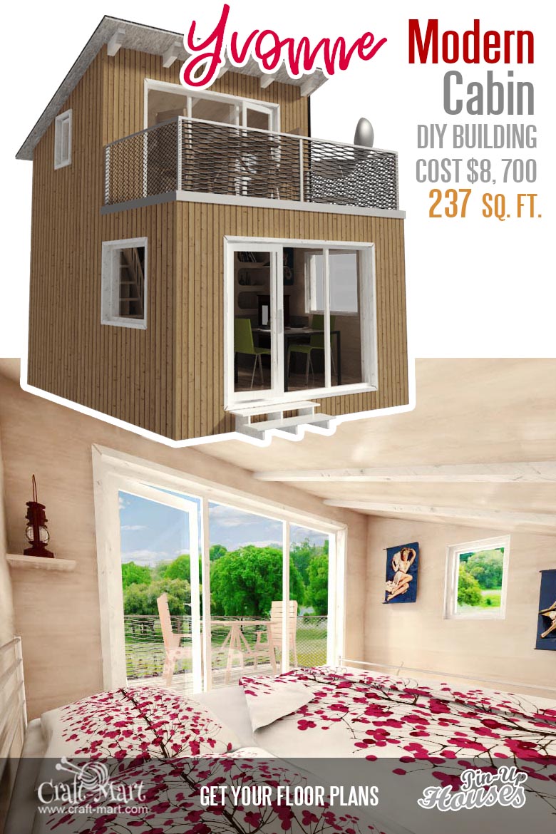 modern small cabin floor plans Yvonne