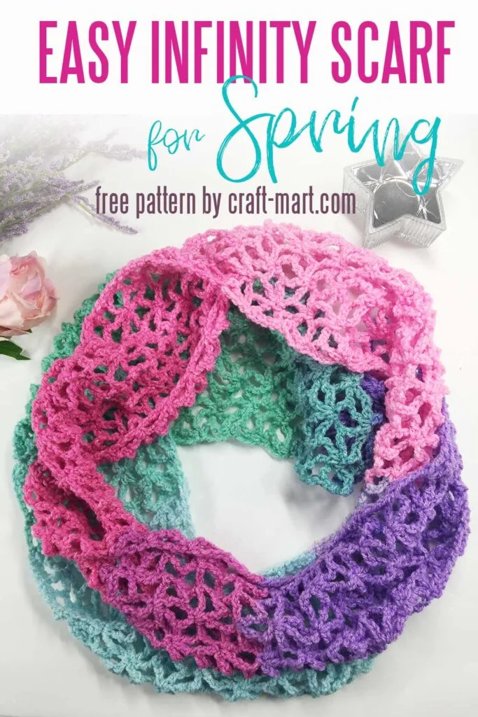 Easy Infinity Scarf for Spring
