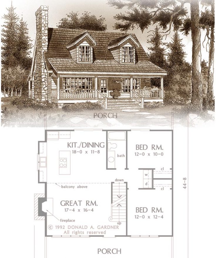 Rustic House Plans Archives Craft Mart   112 Small Rustic House Plans Featured 735x876 