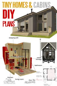 9 Plans of tiny houses with lofts for fun weekend projects - Craft-Mart