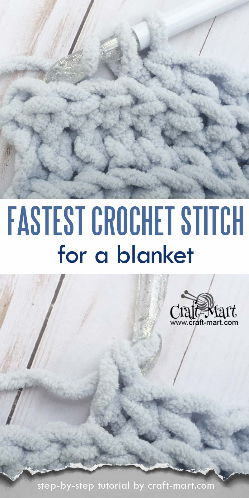fastest crochet stitch for a blanket - SINGLE CROCHET BACK LOOP ONLY CROCHET STITCH