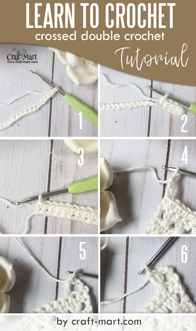 Learn How To Crochet Crossed Double Crochet Tutorial Craft Mart