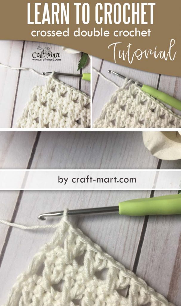 Learn to Crochet crossed double crochet tutorial CraftMart