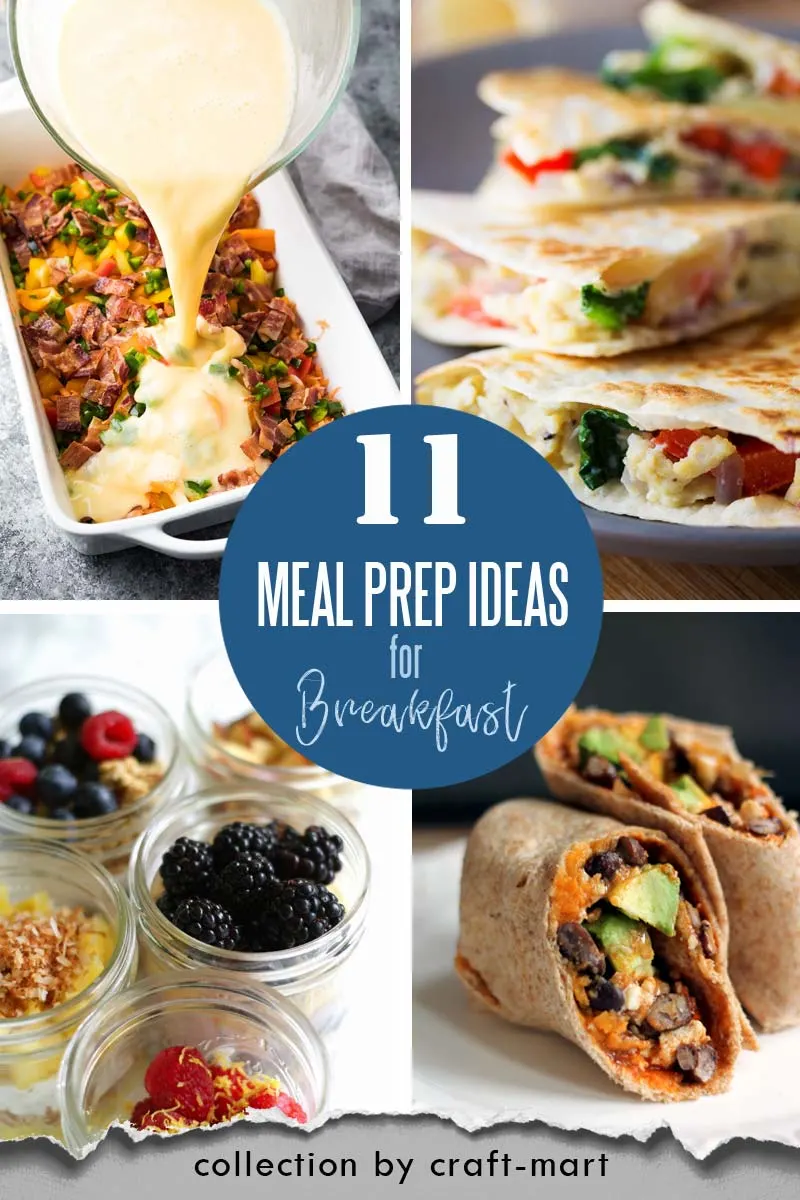 Easy and Healthy Breakfast Meal Prep Ideas that will save you time and money #easymealprepideas #healthymealprepideas #mealprep #mealpreprecipes