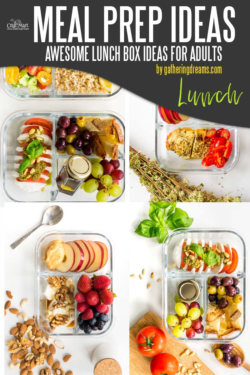 Easy and Healthy Lunch Meal Prep Ideas that will save you time and money - Are you in the mood for Italian, Greek, Vegan, Protein, or Energy Booster? 5 recipes are ready for you to try this effortless lunch meal prep. #easymealprepideas #healthymealprep #mealprep #mealpreplunch