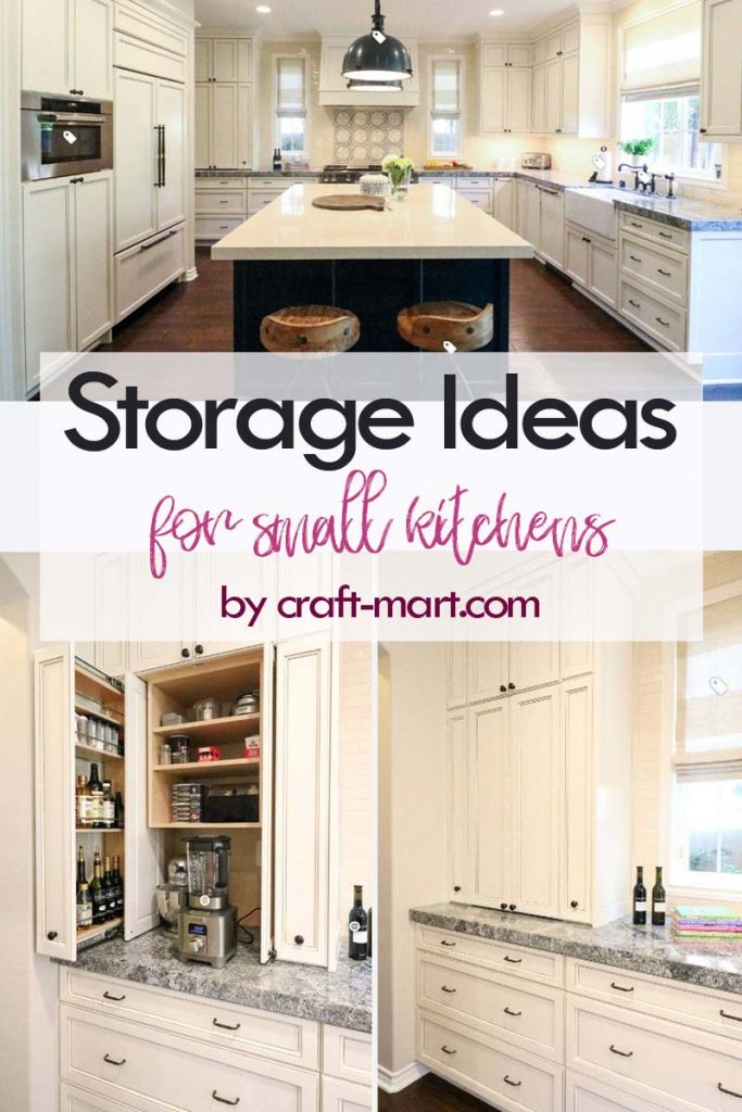 Hidden Small Appliances Storage and Pull-Out Drawer