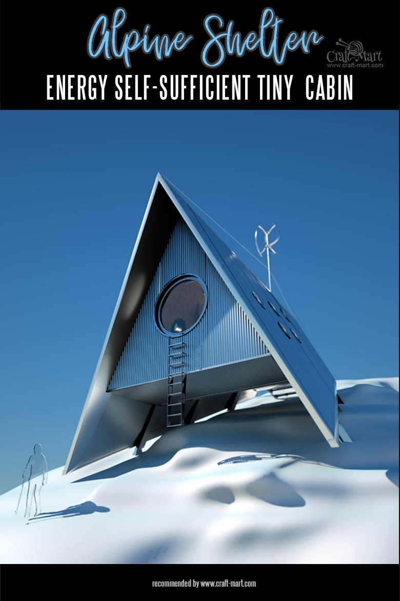 Super modern design of an A-Frame cabin - Alpine Shelter