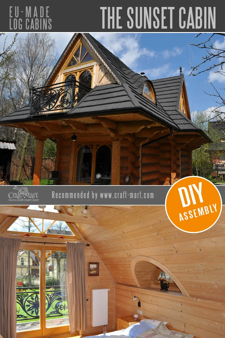 log cabin homes - The Sunset Log Cabin