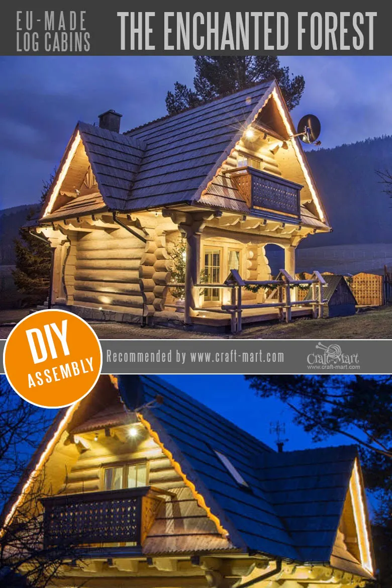 The Enchanted Forest Log Cabin - pre-built log cabin homes by The Little Log House Company