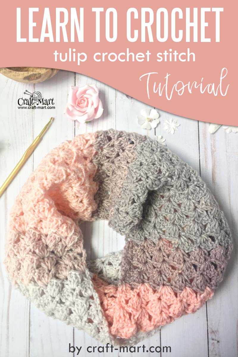 How to Crochet: Lacy Crochet Scarf Pattern and Tutorial by craft-mart - learn to crochet this unique crochet scarf pattern to create a fast crochet scarf with an easy crochet scarf patterns for beginners (using only doube crochet and chain stitches) #infinityscarfpattern #crochetinfinityscarfpattern #lacycrochetscarfpattern #crochetlace patternsforbeginners