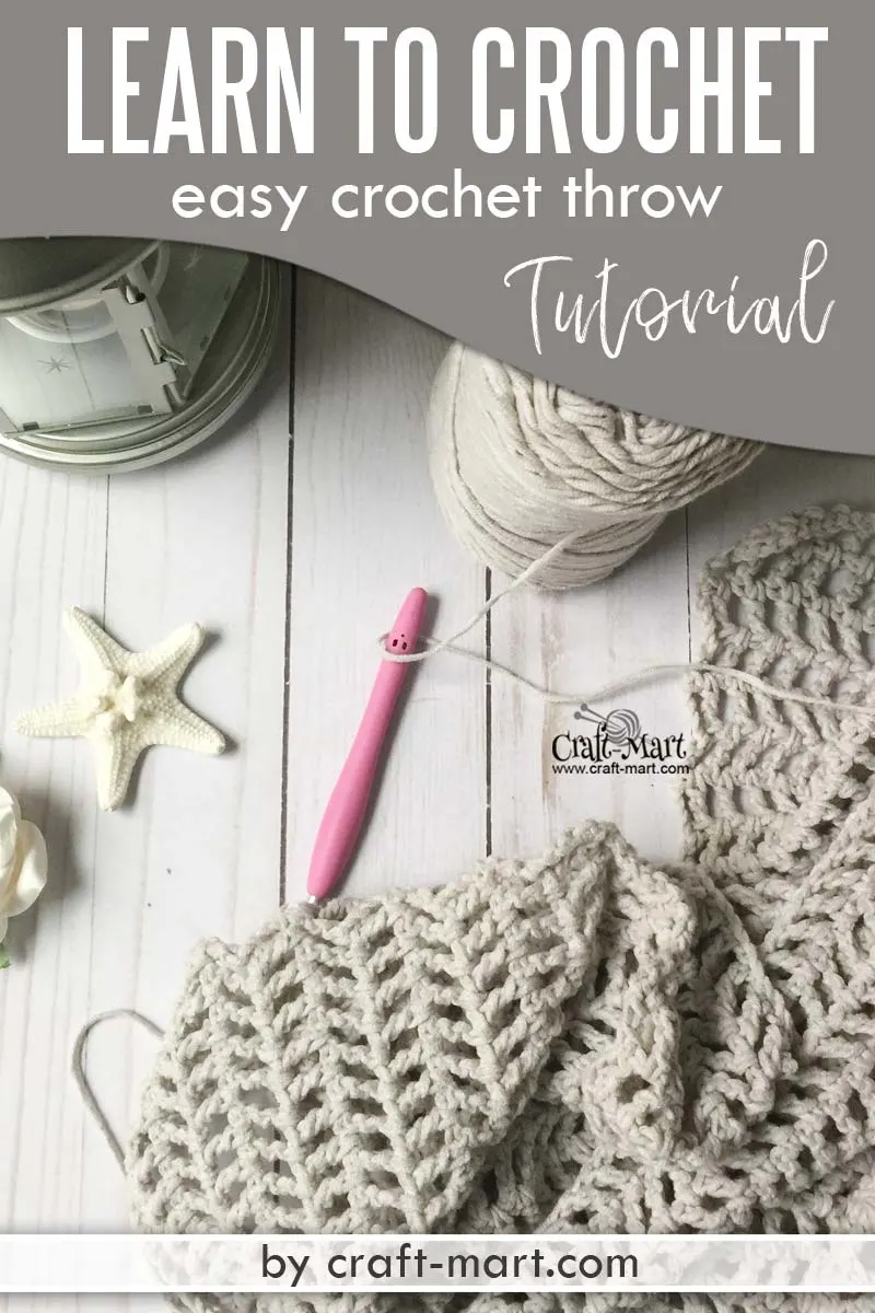 Learn to Crochet an Easy Throw