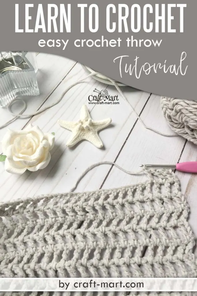 Learn to crochet an easy throw