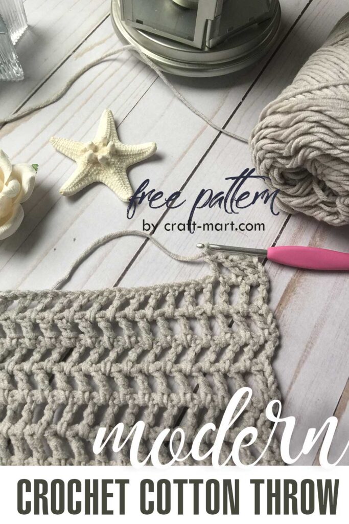Crochet a Unique Cotton Throw