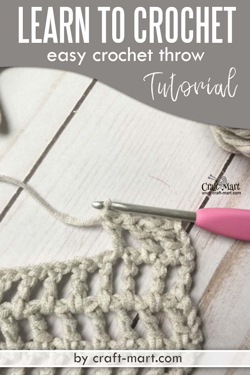 Crochet an Easy Cotton Throw
