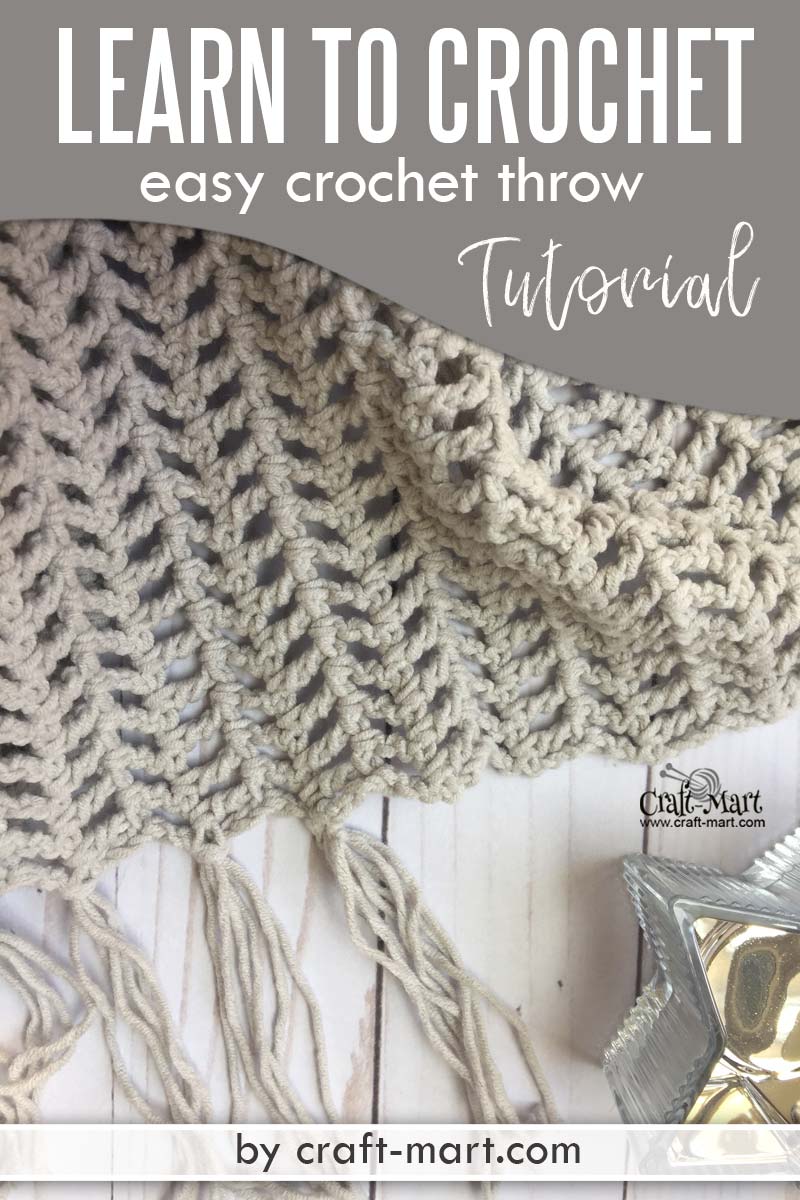 Learn to crochet an easy throw with this FREE PATTERN using popular Caron Cotton Cakes yarn. You'll be amazed how easy is this crochet blanket tutorial! You'll love a simple free crochet throw pattern suitable for beginners. #freecrochetthrowpatterns #easycrochetblankettutorial #quickandeasycrochetblanketpatterns #moderncrochetblanketpatternsfree