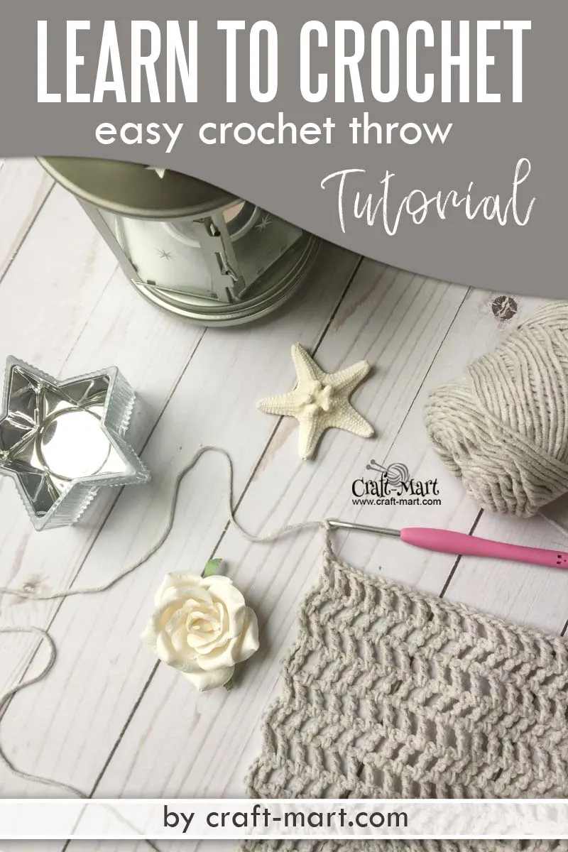 Learn to Crochet an Easy Cotton Throw