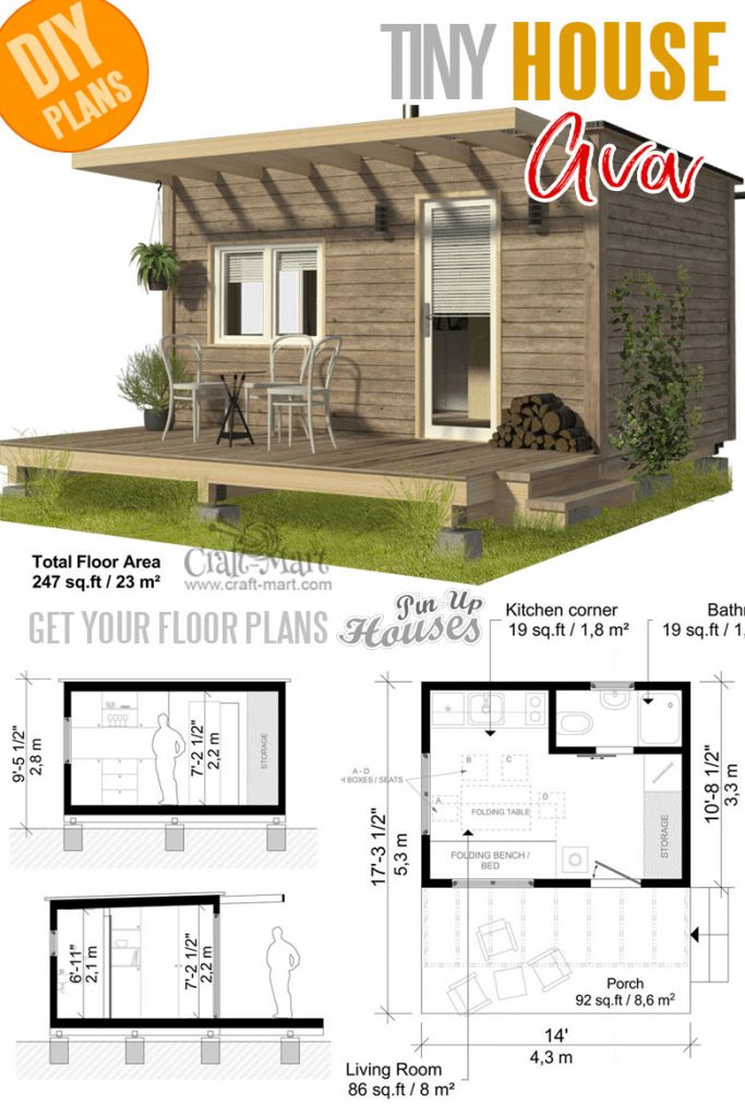 16 Cutest Tiny Home Plans with Cost to Build - Craft-Mart