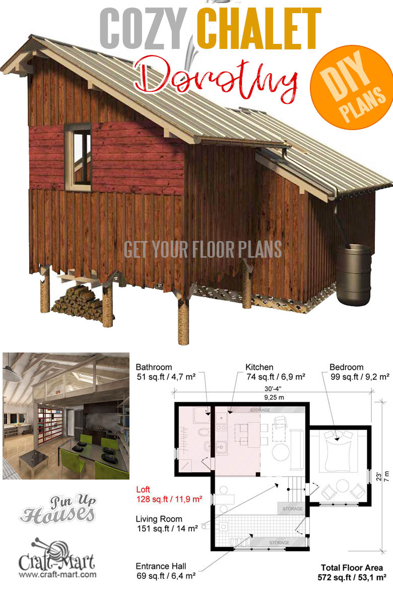 Chalet floorplans Dorothy