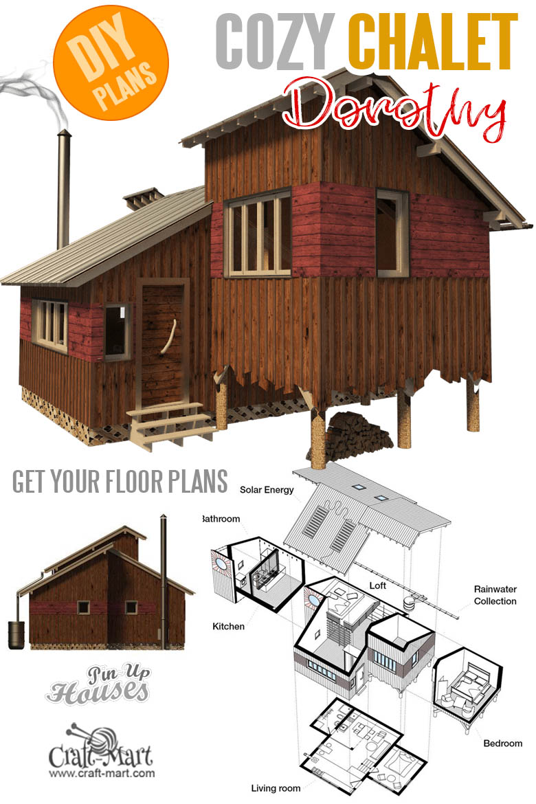 Tiny Cabin Plans - Chalet Dorothy