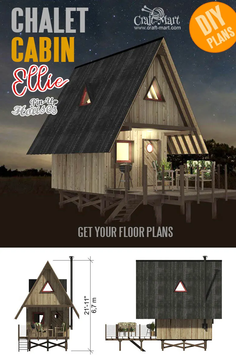 one room cabin plans - Chalet Ellie