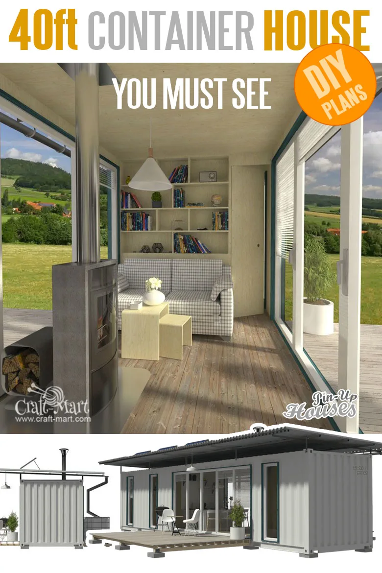 home plans with cost to build - 40ft Container House Plans